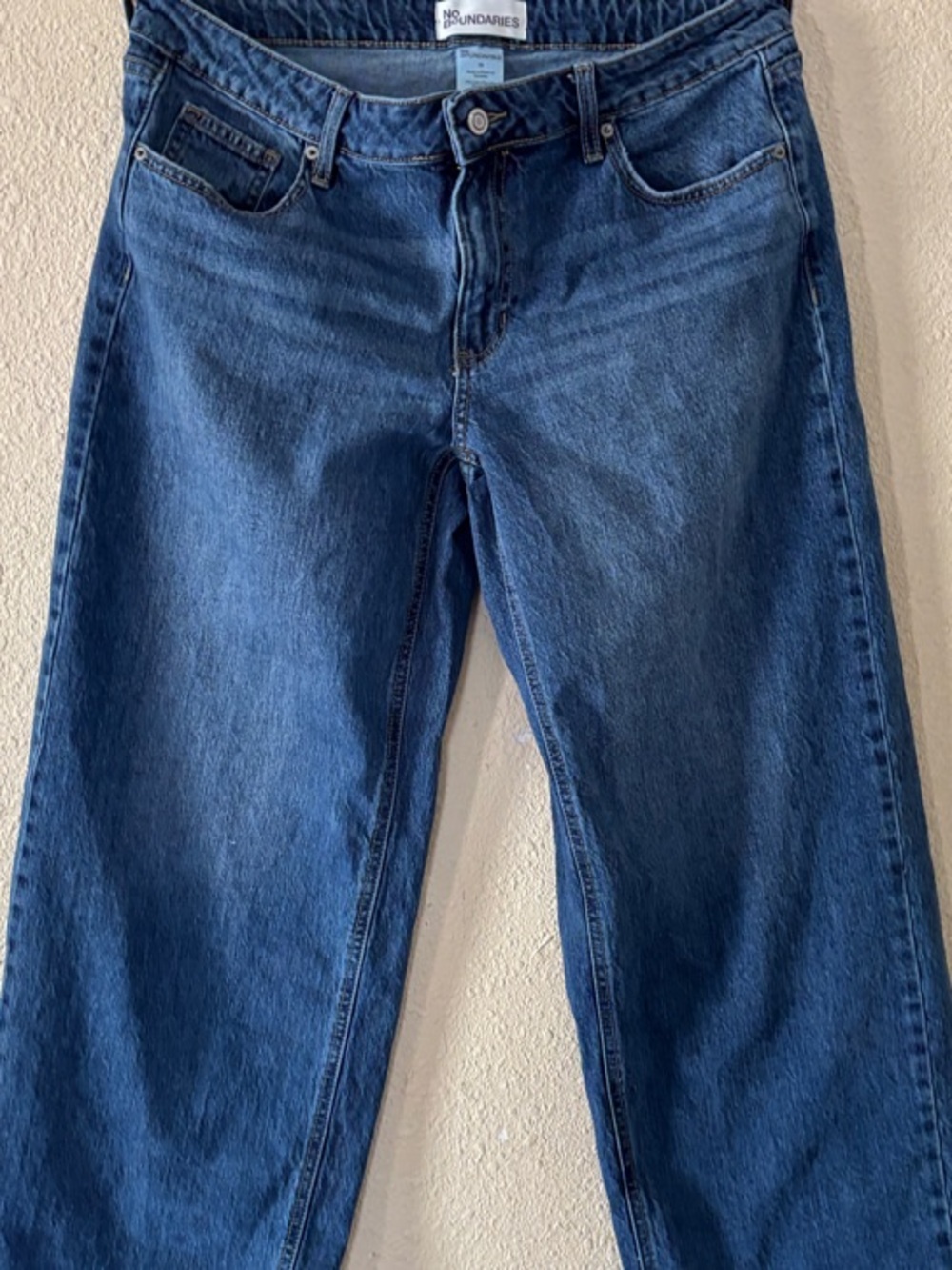 No Boundaries Classic Blue Straight-Leg Women’s Jeans # 181